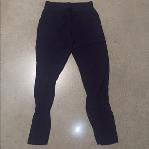 Navy blue dressy joggers